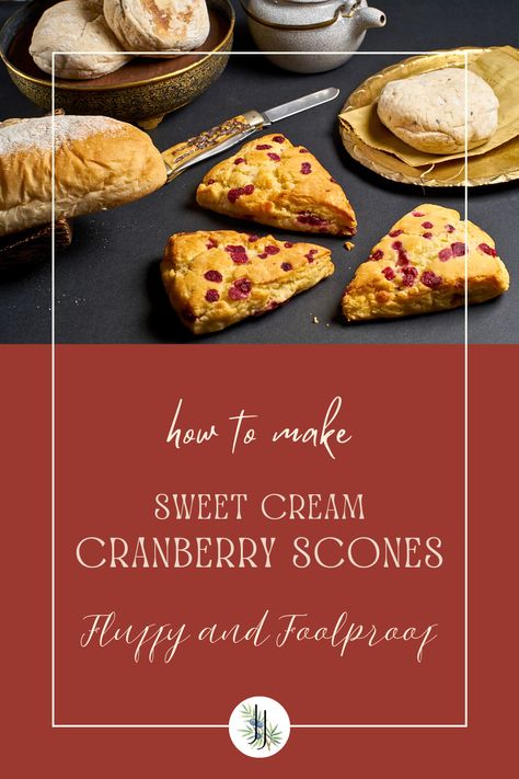 Add a drizzle of creamy, sweet glaze to the classic flavors of these cranberry scones and take a quiet moment for yourself to enjoy. You deserve it. Cranberry Scone, Cranberry Scones, Golden Delicious Apple, Sweet Glaze, Scones Ingredients, Sweet Cream, Scone Recipe, Diy Pumpkin, White Flour