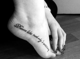 Dance Tattoo, Good Tattoo Quotes, Foot Tattoos For Women, Tattoo Signs, Boy Tattoos, Girly Tattoos, Foot Tattoo, Disney Tattoos, Symbolic Tattoos