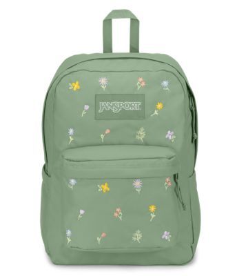 Cute Jansport Backpacks For School, Jansport Floral Backpack, Backpack Jansport Aesthetic, Cute Backpack For School, Jansport Bag Aesthetic, Embroidered Backpack Jansport, Cute Back To School Backpacks, Best Backpacks For High School, Jansport Backpacks Aesthetic