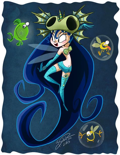 Day 7: Annetta Fish by happydoodle.deviantart.com on @deviantART Rayman Origins, Rayman Legends, Unicorn Life, Eye Drawing Tutorials, Monster Hotel, Dark And Twisted, Sketch A Day, Character Study, The Fairy