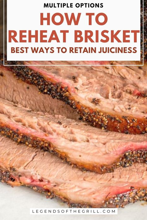 Master the art of reheating brisket with these simple tips! Enjoy perfectly warmed, flavorful meat every time. 🔥👍 #HowToReheatBrisket #LeftoverMagic #BBQSecrets #TastyTricks How To Make Barbecue, Brisket Flat, Tender Brisket, Brisket Recipes Smoked, How To Cook Brisket, Beef Brisket Recipes, Bbq Brisket, Smoked Beef Brisket, Electric Smoker