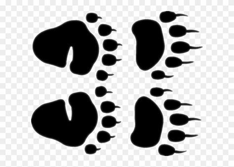 Paw Print Drawing, Paw Print Clip Art, Polar Bear Paw, Wolf Paw Print, Bear Tracks, Bear Paw Print, Red Kangaroo, Wolf Paw, Kangaroo Paw