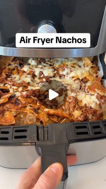 Air Fryer Nachos, Easy Nachos, Nachos Recipe, Good Housekeeping, Air Fryer Recipes, Nachos, Air Fryer, Snack Recipes, Audio