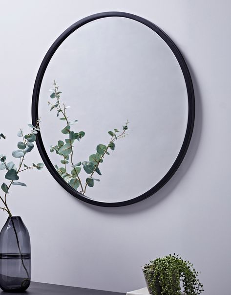 Bevelled Round Mirror Black Round Mirror, Hallway Mirror, Downstairs Loo, Wardrobe Design Bedroom, Grace To You, Large Mirror, Round Mirror, Wardrobe Design, Black Mirror