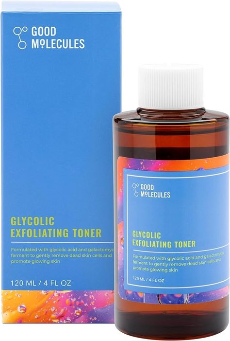 Amazon.com: Good Molecules Glycolic Exfoliating Toner - Facial Toner and Exfoliant with Glycolic Acid, Hyaluronic Acid and Aloe to Moisturize - Skincare for Face : Beauty & Personal Care Good Molecules, Exfoliating Toner, Face Beauty, Facial Toner, Glycolic Acid, Uneven Skin Tone, Skin Type, Radiant Skin, Medical Supplies