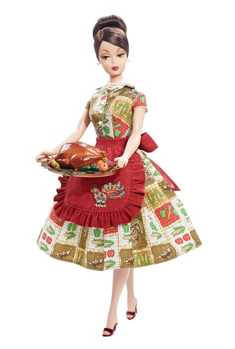 Thanksgiving Feast™ Barbie.  She'll be coming to our Friendsgiving.  It's best to keep her wine glass full.  She can get cranky. Betty Draper, Vintage Thanksgiving, Im A Barbie Girl, Barbie Style, Holiday Barbie, Barbie Toys, Thanksgiving Feast, Barbie I, Hello Dolly