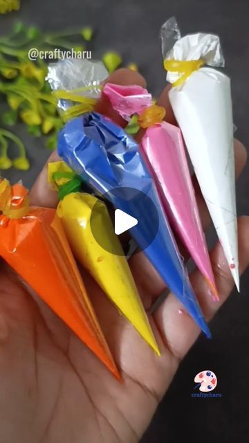 Charu Gupta on Instagram: "How to make acrylic paint cones for fabric artwork, canvas artwork and texture artwork?   Have you seen my gorgeous dupatta? It's from my 2021 edition and already taken a live session too at hobbyideasindia.   If you want link for cellophane sheet then type link in the comment section, I will DM you the link for sure😊  Material used for cone 1.Cellophane sheet 2.Fevicryl 3d outliners 3.Cellotape 4.Rubber band  Hope this will help you in your art projects on any surface.   Feel free to ask your doubts if any.   Share this reel with art lovers and save it for later🤗  Get inspired.... Stay creative.... Keep creating🤝🎨   #diytutorial #texturepaste  #fabricart  #hobbyideasindia  #acrylicartwork  #arthacks #creativeidea #acryliccolours  #fevicrylhobbyideas #content Texture Artwork, Texture Painting Techniques, Fabric Artwork, Stay Creative, Artwork Canvas, Texture Paste, Texture Paint, Acrylic Artwork, Textured Artwork