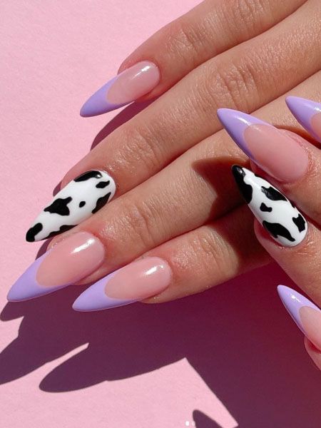 20 Best French Tip Nails to Inspire Your Next Manicure - The Trend Spotter Unghie Nail Art, Cow Nails, French Manicure Nails, Nail Swag, Acrylic Nails Coffin Short, Tip Nails, Fire Nails, Dream Nails, Chic Nails