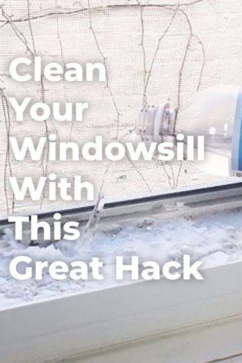 Clean Window Sills, Wooden Window Sill, Microwave Cleaning Hack, Window Cleaner Homemade, Clean Window, Cleaning Diy, How To Clean Copper, Cleaning Mold, Window Sills