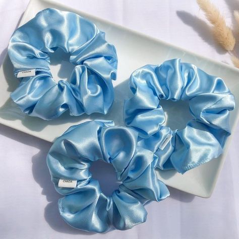 Aesthetics background | aesthetics scrunchies | aesthetics blue | aesthetic edits | white edits | wallpaper Aesthetic Christmas Outfits, Baby Blue Hair, Aesthetics Background, Background Aesthetics, Sewing Aesthetic, Blue Scrunchie, Blue Vanity, Everything Is Blue, Baby Blue Aesthetic