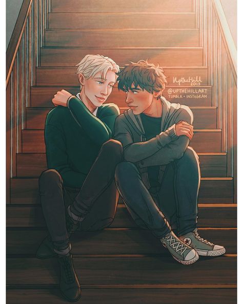 UptheHill aka Maria | 24 | ♀ on Instagram: “The one worth giving up a kingdom for 💚 Scorpius x Albus #scorbus #scorbusfanart #harrypotter #harrypotterfanart #thecursedchild #cursedchild  #slytherin #hogwarts #albuspotter #scorpiusmalfoy Scorpius And Albus, Harry Potter Cursed Child, Albus Severus Potter, Albus Severus, Scorpius Malfoy, Potter Fanart, Drarry Fanart, Gay Harry Potter, Images Harry Potter