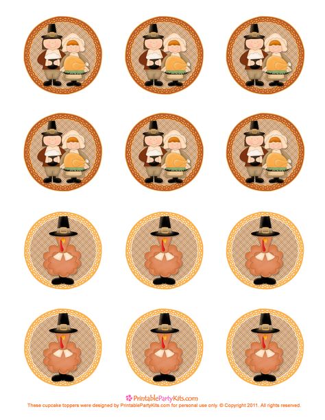 free printable Thanksgiving cupcake pick template Thanksgiving Turkey Images, Thanksgiving Cupcake Toppers, Thanksgiving Goodies, Graphic Design Free, Thanksgiving Cupcakes, Printable Tags Template, Mini Printables, Free Thanksgiving Printables, Holiday Picks