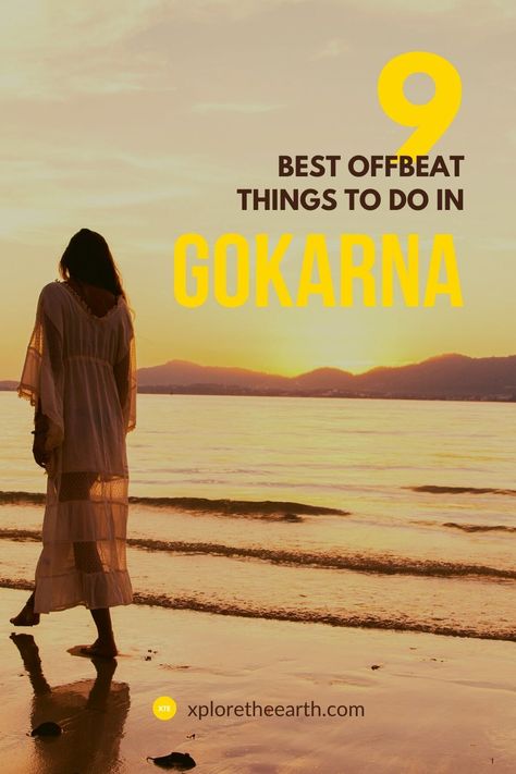 Offbeat things to do in Gokarna! Goa Pics, Gokarna Beach, Goa Travel, Flirty Questions, Travel Destinations In India, Adventurous Honeymoon, Bangalore City, Moon Beach, Best Holiday Destinations