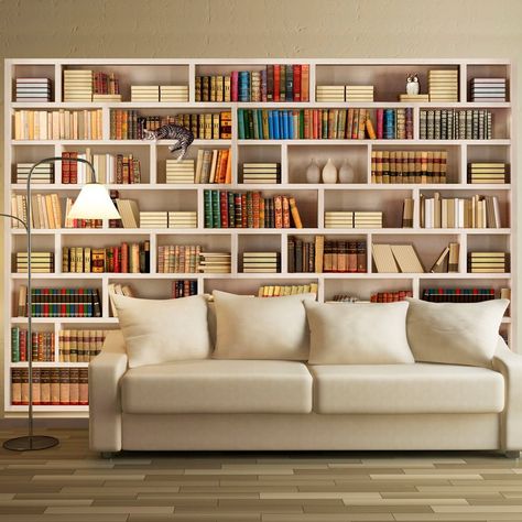 Bookshelves Ideas, Books Bookshelf, Print Background, Bookshelf Design, Room Shelves, Book Shelves, Library Design, Smooth Walls, Kuta