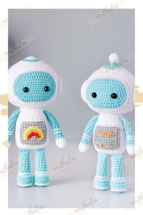 Haken Baby, Sport Weight Yarn, Crochet Motifs, Robot Toy, Crochet Baby Patterns, Amigurumi Free Pattern, Half Double Crochet, Tapestry Needle, Slip Stitch