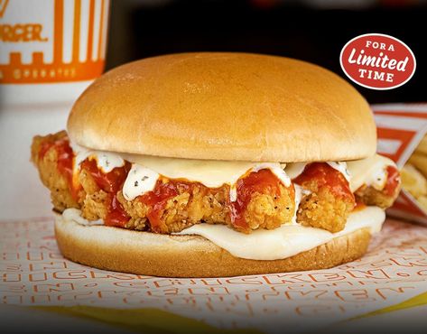 Whataburger Chicken Strip Sandwich, Chicken Strip Sandwich, Buffalo Chicken Strips, Chicken Strip, What A Burger, Buffalo Chicken Tenders, Buffalo Ranch Chicken, Buttermilk Ranch Dressing, Buffalo Chicken Sandwiches