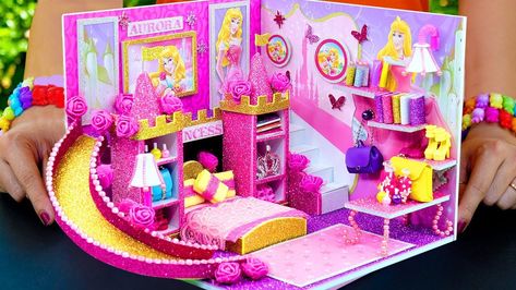 Dollhouse Castle, Super Mercado, Disney Princess Room, Miniature School, Barbie Printables, Disney Princess Aurora, Cardboard Toys, Barbie Dolls Diy, Dolls Diy