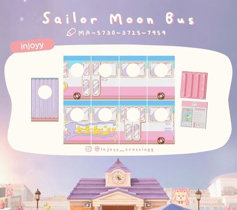 Sailor Moon Acnh Codes, Animal Crossing Sailor Moon Island, Acnh Sanrio Codes, Acnh Sailor Moon, Animal Crossing Sailor Moon, Acnh Areas, Fairy Code, Acnh Sanrio, Acnh Kawaii