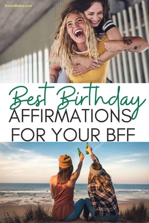 Kind words, inspirational messages, and words of encouragement make up our list of the best birthday affirmations for a friend! #birthdayaffirmations #affirmations Birthday Affirmations, 40th Birthday Messages, 50th Birthday Messages, Birthday Wishes Best Friend, Birthday At The Beach, 40th Birthday Wishes, Birthday Message For Friend, 40th Birthday Quotes, Happy Happy Birthday