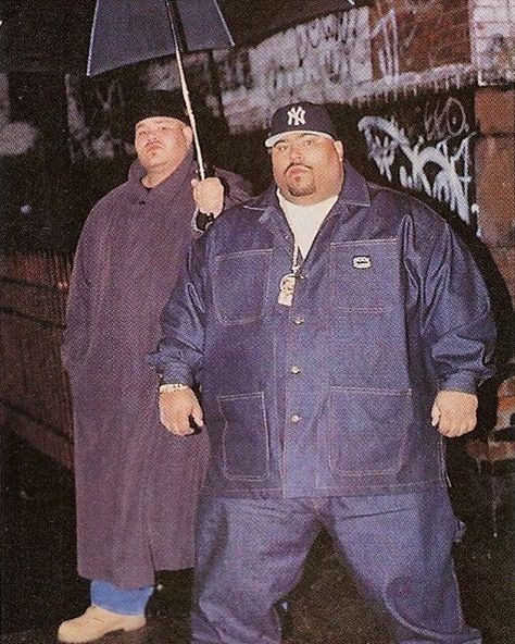 Double denim Big Punisher, Big Pun, Hip Hop Producers, Suge Knight, Hip Hop Classics, Best Hip Hop, Fat Joe, 90s Rap, Custom Shoes Diy