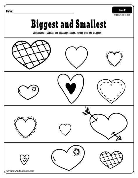 Valentines day worksheets for preschool morning work. Free printable. #preschool February Preschool Worksheets, Valentines Day Worksheets, Preschool Valentines Activities, Valentine Worksheets, Preschool Valentine, Kindergarten Valentines, Math Valentines, Worksheet For Kids, Worksheets For Preschool