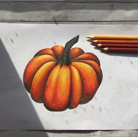 Colored Pencil Artwork Ideas, Sketches Drawing, Color Pencil Sketch, Prismacolor Art, Art College, Colored Pencil Artwork, Pumpkin Art, Halloween Drawings, Toned Paper