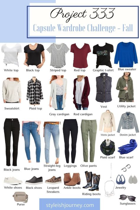 Project 333 Fall, 333 Capsule Wardrobe, Creating A Capsule Wardrobe, Wardrobe Challenge, Styling Hacks, 60 Outfits, Project 333, Closet Hacks, Wardrobe Fashion