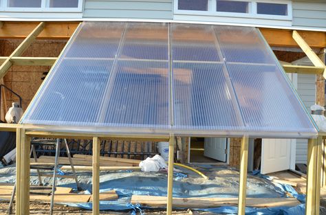 Greenhouse Building – Part 3 – Installing Triple-wall Polycarbonate (plus tips) | Growing North Poly Carbonate Greenhouse, Attached Greenhouse, Greenhouse Ventilation, Greenhouse Build, Greenhouse Building, Winter Greenhouse, Polycarbonate Greenhouse, Polycarbonate Panels, Backyard Greenhouse