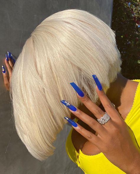 Hair Everyday, Lipstick Nails, Tapered Square Nails, Polygel Nails, Megan Thee Stallion, Exotic Nails, Birthday Nails, Fire Nails, Pretty Acrylic Nails