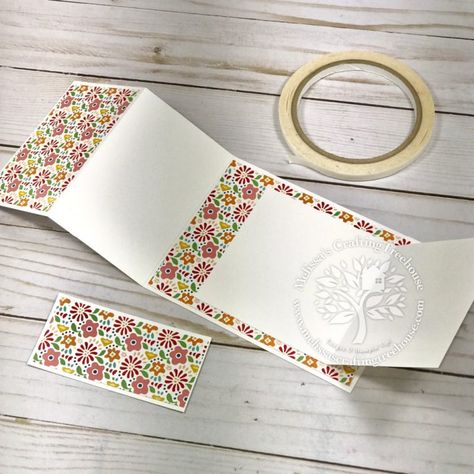 Joy Fold Card Tutorial with a Simple Twist - Melissa's Crafting Treehouse Joy Fold Card Tutorial, Joy Fold Card, Fancy Fold Card Tutorials, Card Making Tips, Designer Paper, Easel Cards, Fold Cards, Elegant Cards, Card Making Tutorials