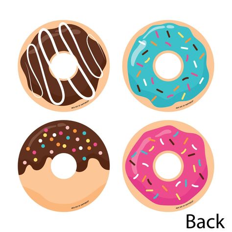 "Shop our entire line of Donut Worry, Let's Party supplies here: https://www.etsy.com/market/donut_bdoh Make your Donut Worry, Let's Party-perfect with colorful party decorations. You can easily fill your party space when you use these donut shaped cut outs for all of your DIY party ideas. Baby, Birthday and Bridal die-cut party décor looks great when used as wall decorations, bunting banners, even styled as centerpieces at your tables. Best of all, this set of Donut Worry, Let's Party DIY Die-C Doughnut Party, Birthday Donuts, Donut Worry, Donut Birthday Parties, Balloon Display, Diy Party Supplies, Coordinating Patterns, Donut Party, Party Essentials