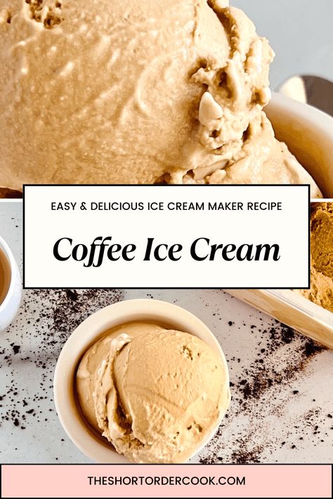 Coffee Ice Cream - The Short Order Cook Homemade Ice Cream Cuisinart Recipes, Cuisinart Coffee Ice Cream, My Mug Ice Cream Maker Recipes, Homemade Coffee Ice Cream, Cuisinart Ice Cream Maker Recipes, Cuisinart Recipes, Best Homemade Coffee, Caramel Fruit, Coffee Ice Cream Recipe