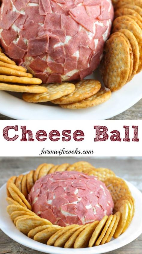 Easy Cheese Ball, Cheese Ball Recipes Easy, Dried Beef, Cheese Ball Recipe, Gluten Free Puff Pastry, Ball Recipes, Thanksgiving Appetizer Recipes, Chipped Beef, Easy Cheese