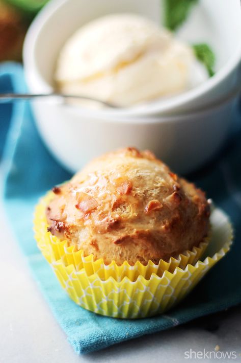 Ice Cream Muffins Ice Cream Muffins, Easy Treat, Self Rising Flour, 2 Ingredients, Scones, 30 Minutes, All You Need Is, Flour, Muffins