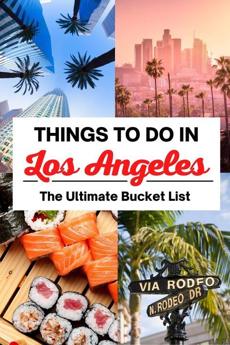 Things To Do In Los Angeles, La Tourist Attractions, Los Angeles Tourist Attractions, What To Do In La, Los Angeles Bucket List, Bucket List Challenge, La Bucket List, Los Angeles Itinerary, Los Angeles Travel Guide