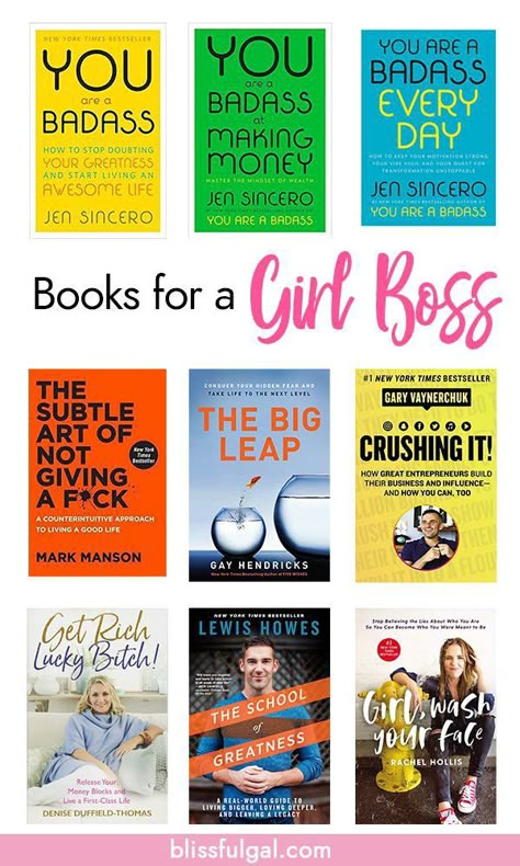 Rich Books, Boss Gift Ideas, Girl Boss Gift, Entrepreneur Books, Books To Read For Women, Best Self Help Books, Books For Women, Self Development Books, Personal Development Books