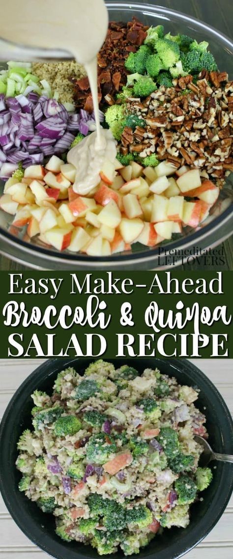 Broccoli And Quinoa, Quinoa Salad Recipes Easy, Broccoli Quinoa, Recipe Quinoa, Quinoa Broccoli, Crab Salad Recipe, Quinoa Salad Recipe, Easy Broccoli, Quinoa Recipe