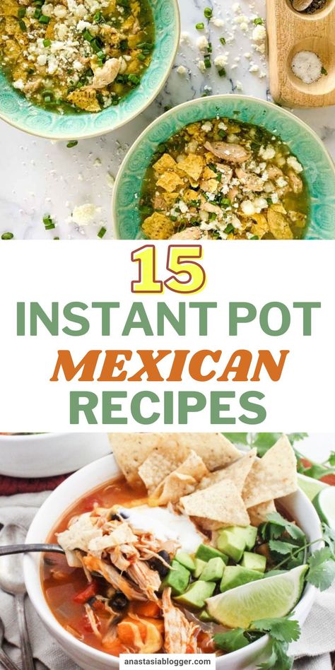 Instant pots can cook a variety of cuisines including your favorite Mexican meals! Here are 15 flavorful instant pot Mexican food recipes you will definitely love! #instantpot #mexicanrecipes #healthyrecipes Menudo Recipe Authentic, Posole Recipe Chicken, Tamales Recipe Pork, Bland Meals, Satisfying Recipes, Menudo Recipe, Easy Homemade Soups, Instant Pot Mexican, Homemade Refried Beans