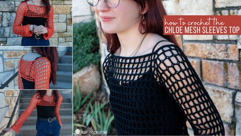 Mesh Sleeves Top, Crochet Cocoon Pattern, Crochet Mesh Top, Crochet Shrug Pattern Free, Crochet Cocoon, Crochet Shrug Pattern, Shrug Pattern, Mesh Tops, Crochet Poncho Patterns