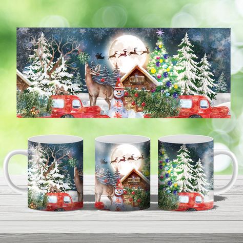 Mug Png, Digital Graphic Design, Mug Template, Sublimation Christmas, Mug Wrap, Sublimation Mugs, Design Coffee, Giraffe Print, Mug Design