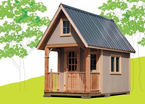 Diy Cabin Plans, Small Cabin Designs, Tiny Cabin Plans, Simple Cabin, Diy Log Cabin, Cabin Plans With Loft, Log Cabin Plans, Shed Plans 12x16, Small Cabin Plans