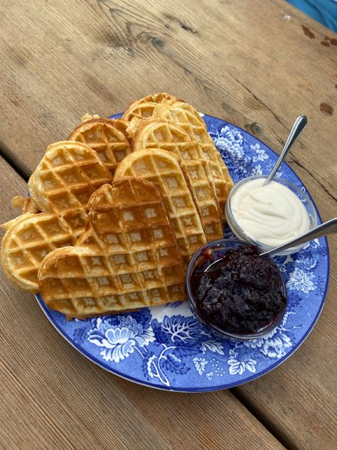 #bestwaffles #innerdalen #norway #dessert Norway Breakfast, Norwegian Waffles, Norway Aesthetic, Norway Food, Waffle Shop, The Road Not Taken, Norwegian Food, Bergen Norway, Soft Life