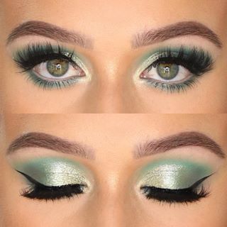 Emerald Palette, Tinkerbell Makeup, Anna Makeup, Charlotte Bird, Bird Makeup, Clear Brow Gel, Eye Makeup Styles, Mode Hippie, Green Makeup