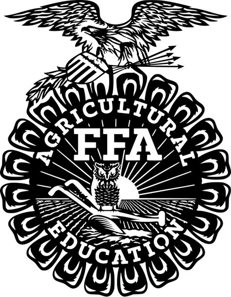 Clean, cutable, official FFA emblem Ffa Signs, Ffa Designs, Ffa Svg, Ffa Emblem Svg, Ffa Chapter Shirts Design, Ffa Emblem, Ffa Jacket, Ffa Banquet, Ag Classroom