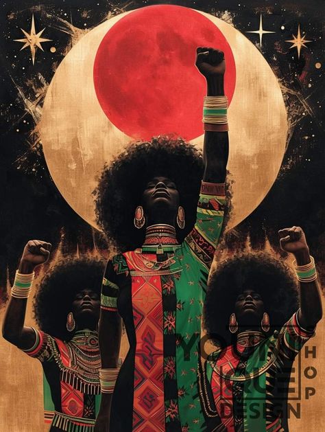 Black Appreciation Art, Afrofuturism Art Male, Afrocentric Art Inspiration, Afro Art Wallpaper, African Spirituality Art, African American Wallpaper, Black Goddess Aesthetic, Afro Futurism Art, Afrocentric Art Goddesses