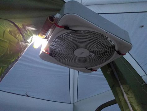 Tent Fan, Tailgate Tent, Diy Tent, Small Fan, Portable Fan, Pop Up Tent, Trash To Treasure, Cars Organization, Campfire