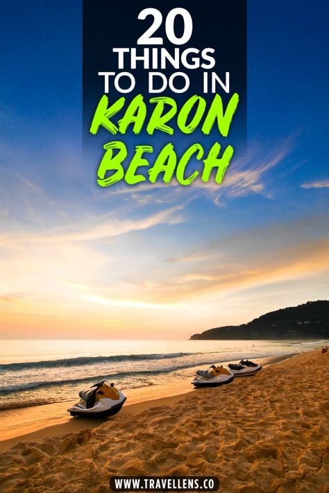 Discover the 20 best things to do in Karon Beach. Including Parasailing, Wat Suwan Khiri Khet, Surfing, Karon Night Market, Karon View Point and more. Karon Beach Phuket, Phuket Island, Karon Beach, Dino Park, Miniature Golf Course, View Point, Parasailing, Night Market, Thailand Travel