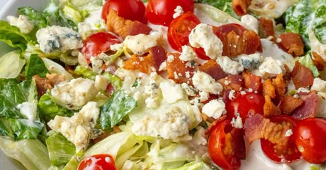 Chopped Wedge Salad | 12 Tomatoes Chopped Wedge Salad, Loaded Meatloaf, Buttermilk Breakfast, 1905 Salad, Noodle Bake, Meatloaf Casserole, Onion Casserole, Cranberry Scones, 12 Tomatoes Recipes