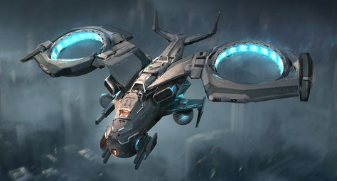 ArtStation - Vtol Drone, Luc Fontenoy Cyberpunk Drone, Scifi Drone, Military Drone, Space Ships Concept, Space Ship Concept Art, Starship Concept, Drones Concept, Drone Design, Spaceship Concept