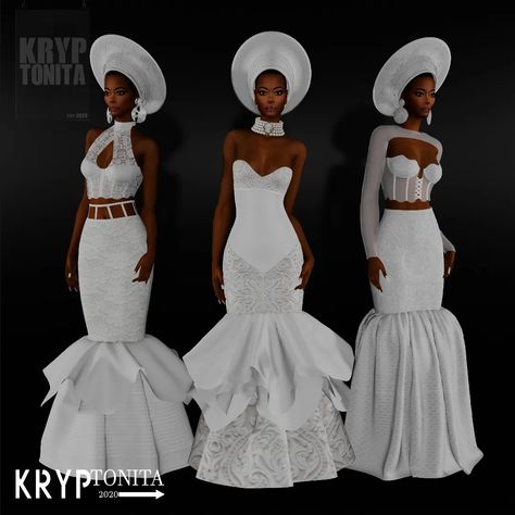 KRYP The Sims 4 African Cc, Sims 4 Cc African Clothes, S4cc Dress, Royalty Sims 4 Cc, Sims 4 African Cc, Sims 4 Royalty Mod, Sims 4 African, Sims Boutique, Sims 4 Wedding Dress Cc